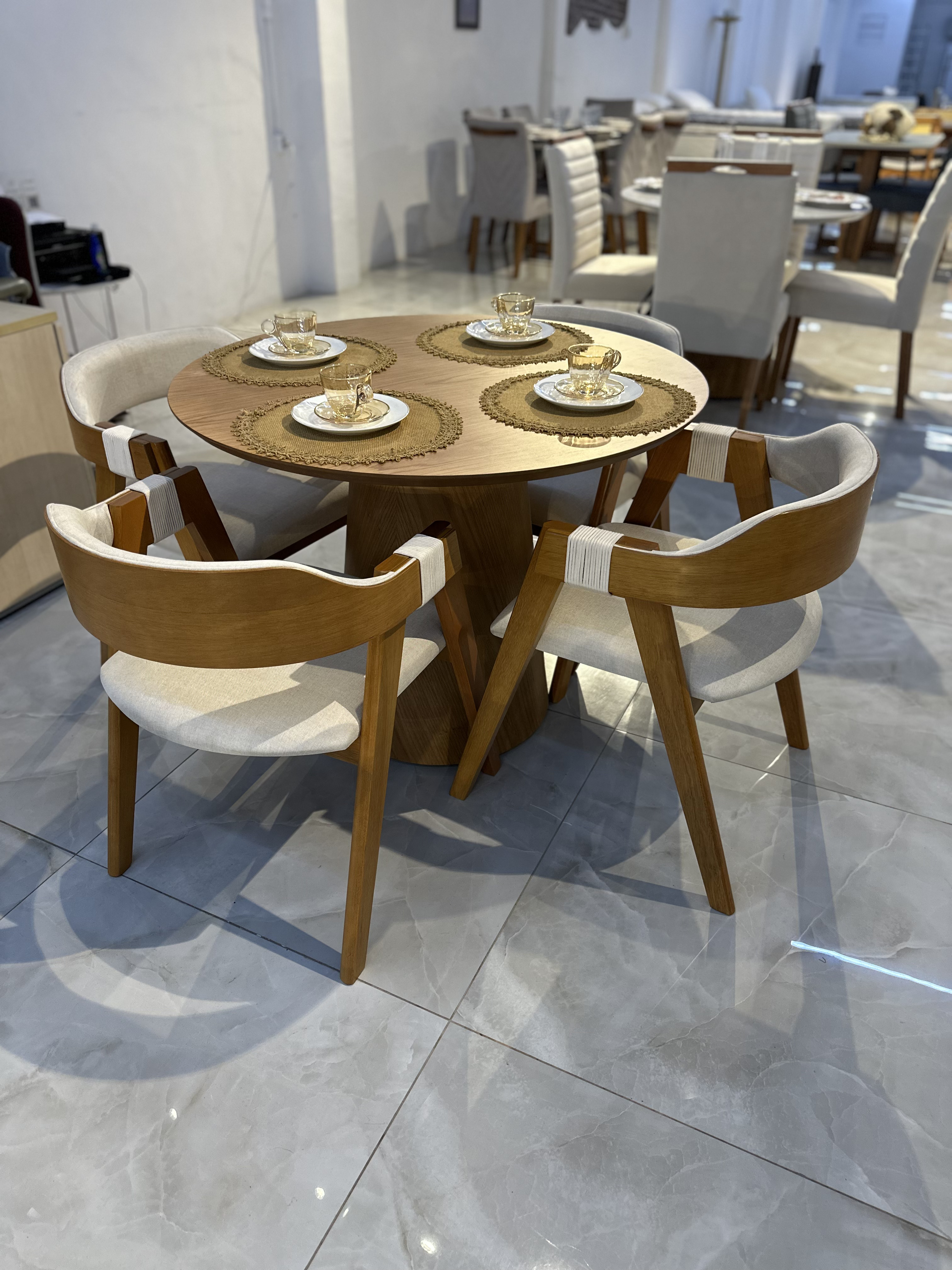 Mesa Havena Laminado com Cadeira Aurora